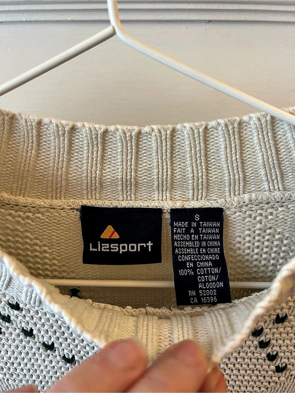 Lizsport Floral Knit Sweater Size Small - Picture 2 of 9
